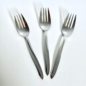 Set of 3 Vintage Forks by Present (PTC6) Japan Stainless